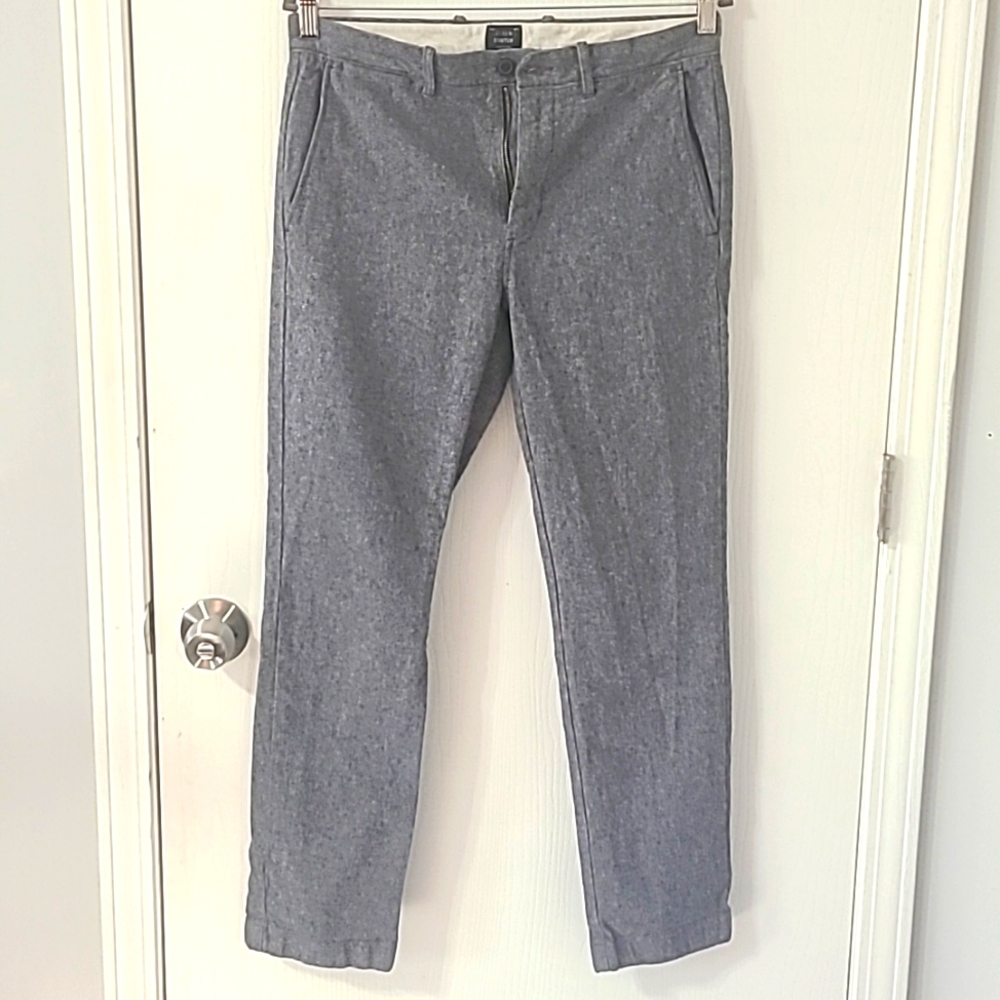 J.Crew 770 Straight Stretch Pant Grey Men's Size 30x30